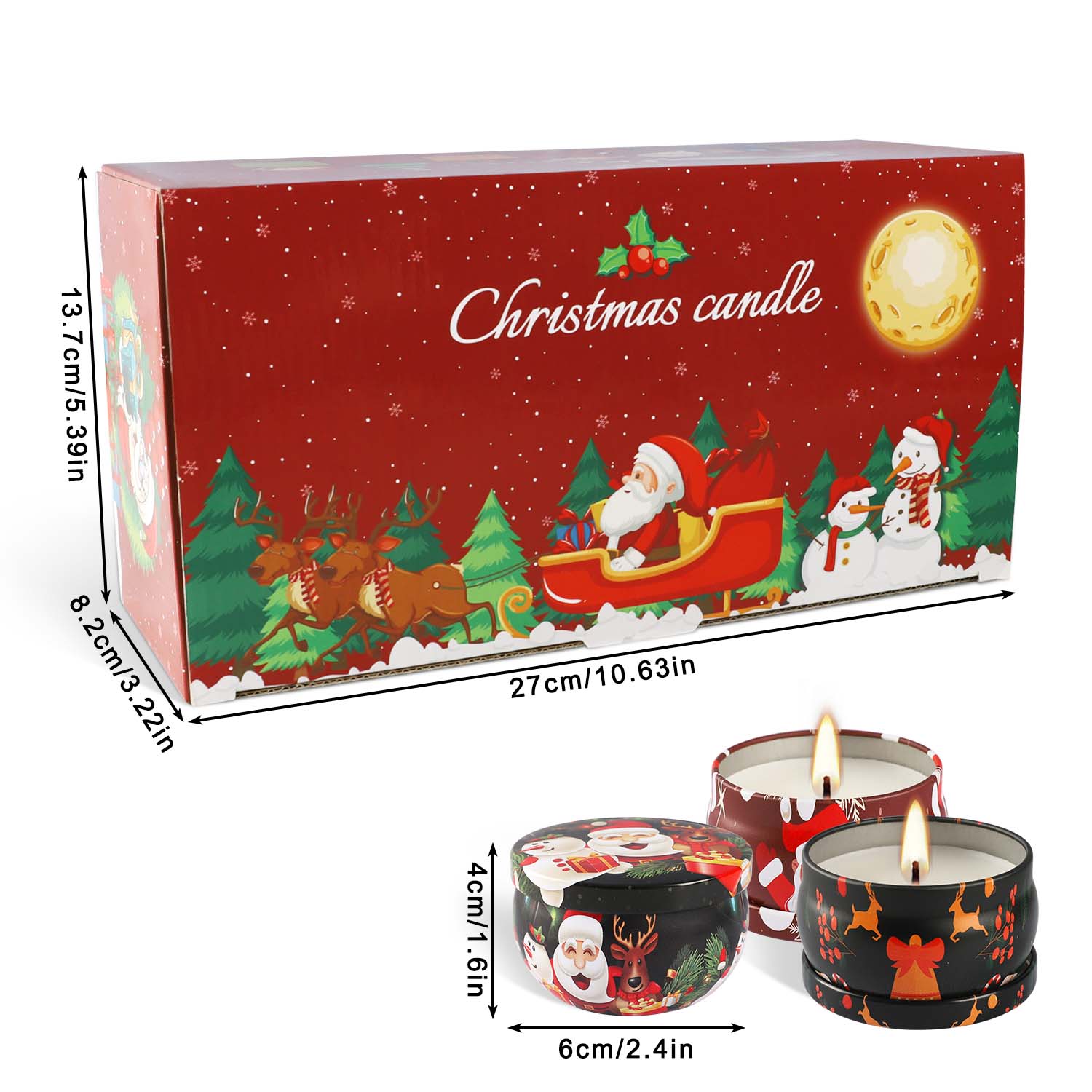 2.3 inch, 16-Piece Christmas S - Home Fragrance Gift ulasan dan harga