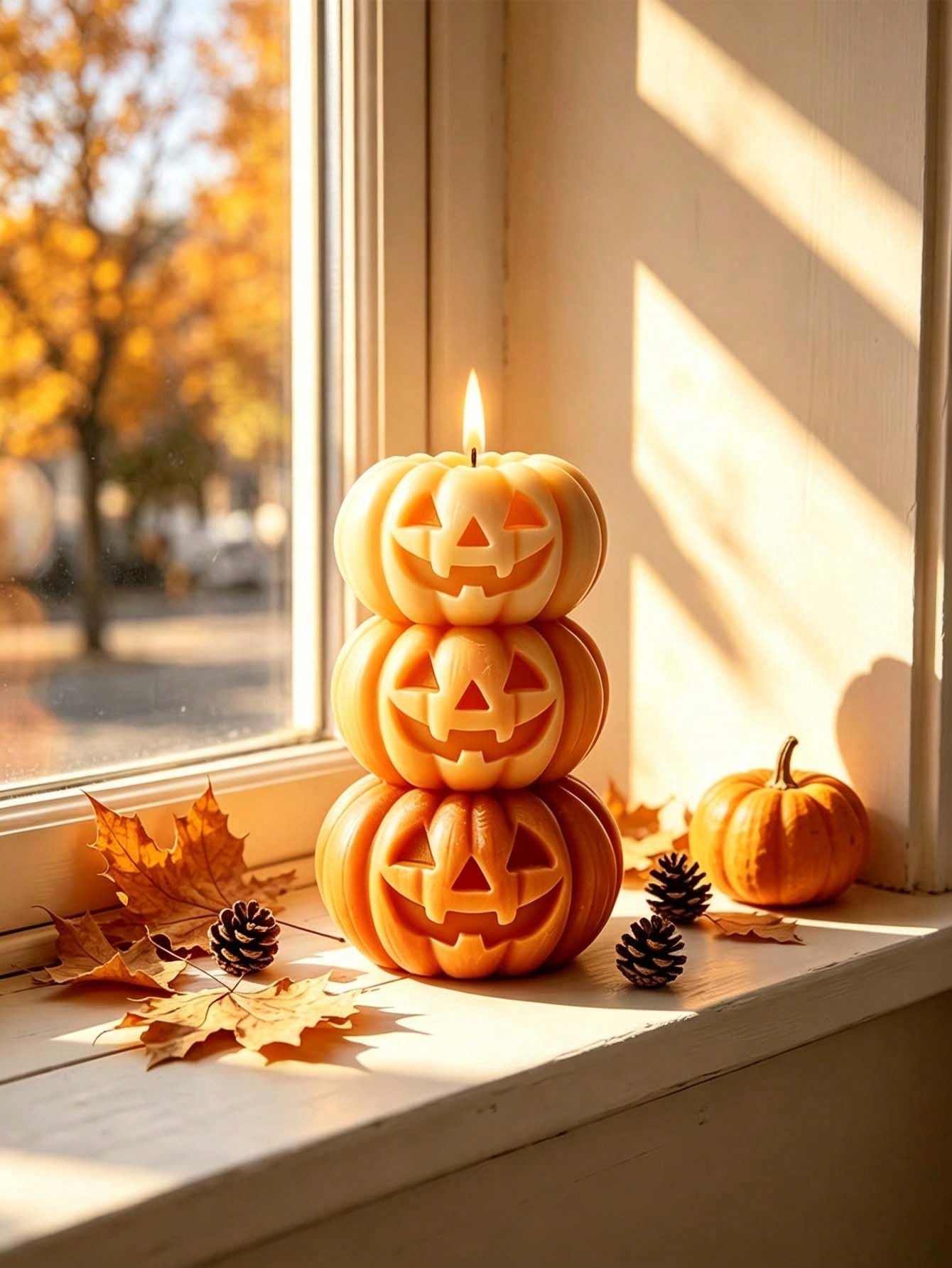 1pc Halloween 3-Layer Pumpkin  - Home Fragrance Gift ulasan dan harga